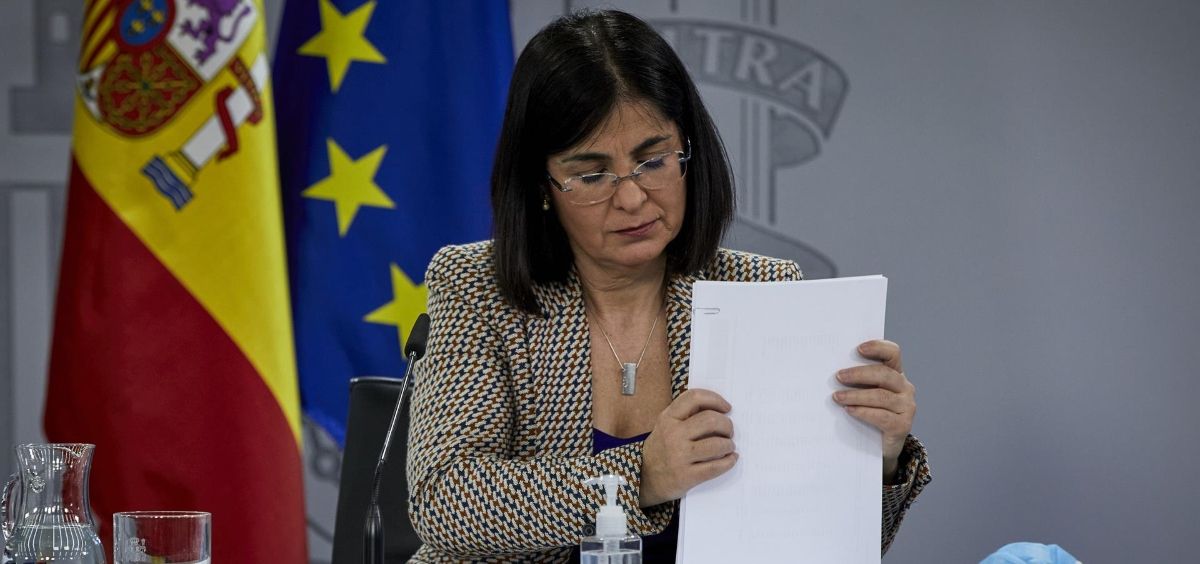 La ministra de Sanidad, Carolina Darias (Foto. J. Hellín. POOL   Europa Press)