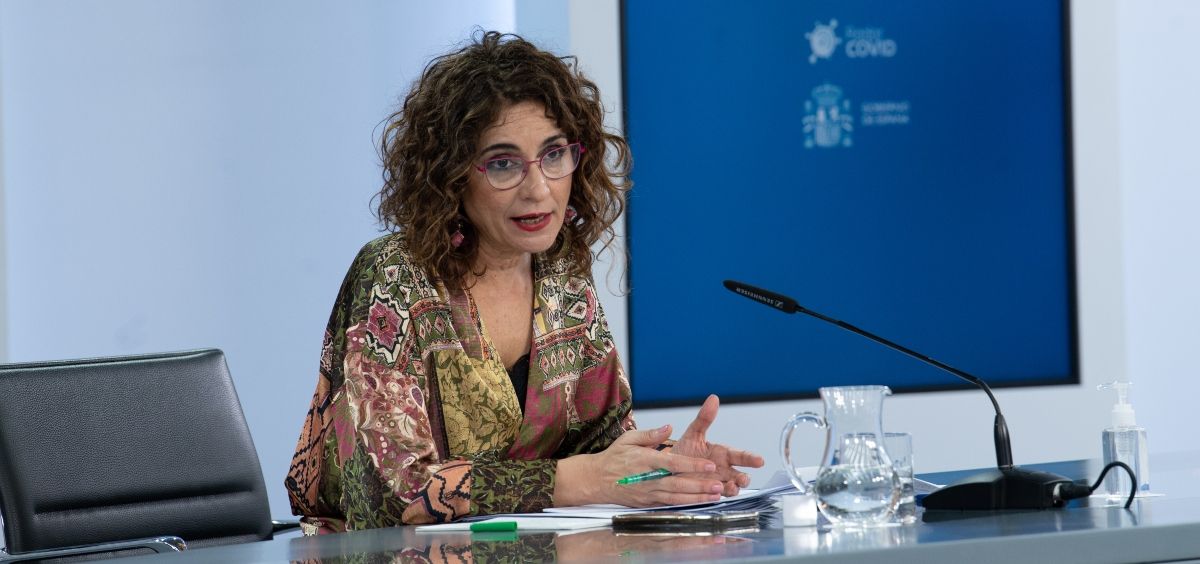 María Jesús Montero, portavoz del Gobierno, tras el Consejo de Ministros (Foto: Pool Moncloa / Borja Puig de la Bellacasa)