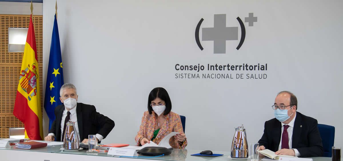 Reunión con las CCAA en el Consejo Interterritorial del Sistema Nacional de Salud (Foto. Pool Moncloa Borja Puig de la Bellacasa)