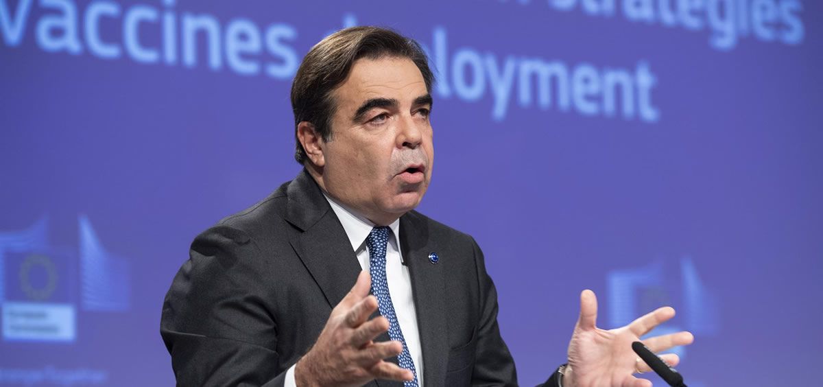 Margaritis Schinas, vicepresidente de la Comisión Europea. (Foto. Europa Press)