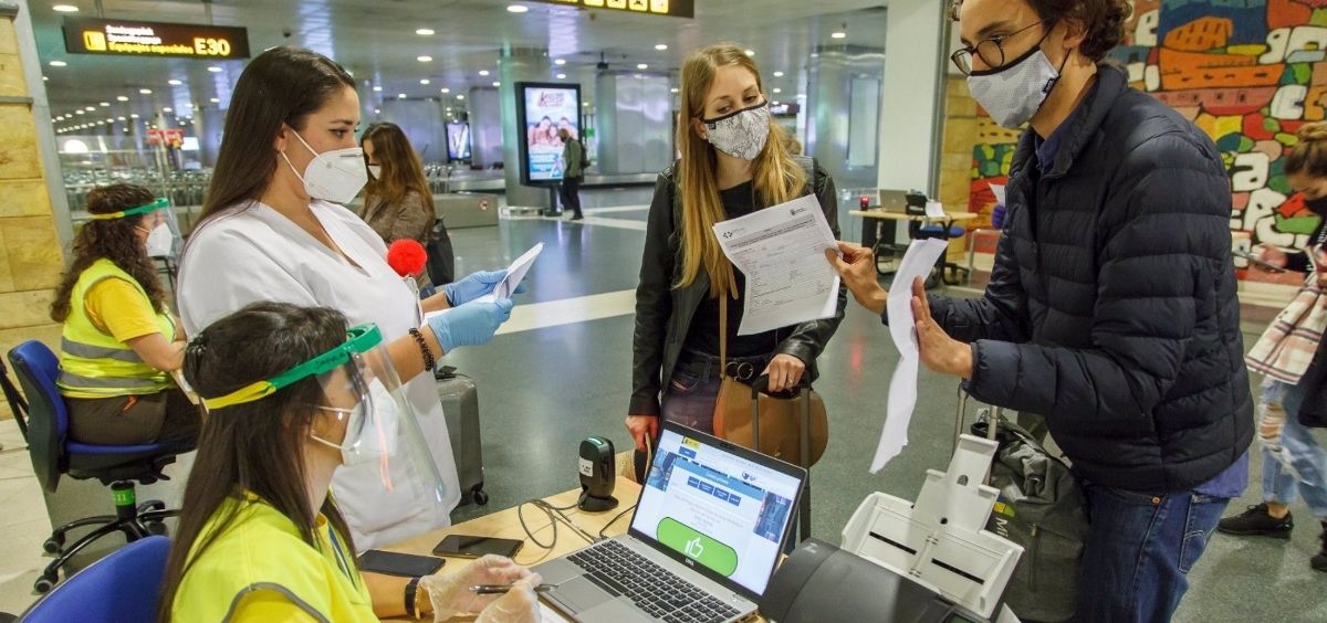 Control de pasajeros en un aeropuerto de Canarias (Foto. GOBIERNO DE CANARIAS)