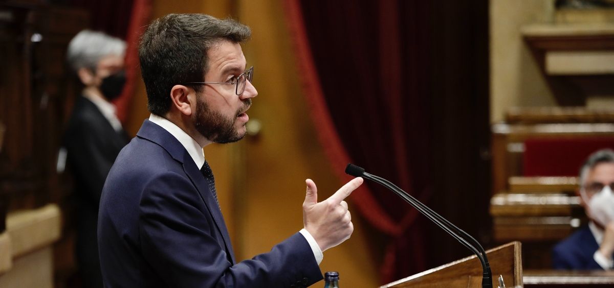El presidente de la Generalitat de Cataluña, Pere Aragonés (Foto: Parlament)