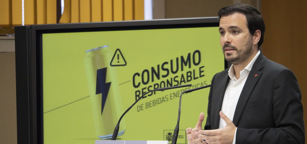 Alberto Garzón analiza la situación de las bebidas energéticas (Foto: Ministerio de Consumo)