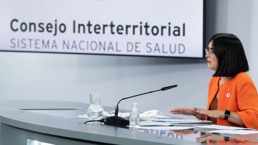 Carolina Darias, ministra de Sanidad, tras el Consejo Interterritorial (Foto: Pool Moncloa)