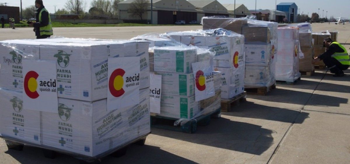 Envío de material sanitario a Bolivia. (Foto: AECID/Europa Press)