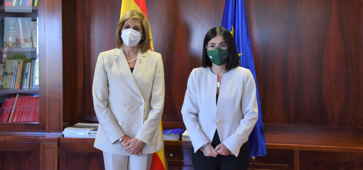 Stella Kyriakides, comisaria de Salud de la UE, y Carolina Darias, ministra de Sanidad (Foto: Ministerio de Sanidad)