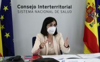 Carolina Darias, ministra de Sanidad, durante el Consejo Interterritorial (Foto: Pool Moncloa / Fernando Calvo)