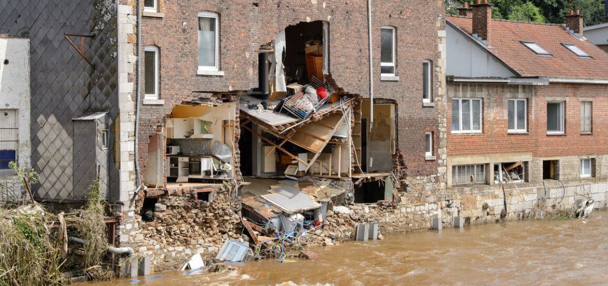 Casa afectada por las inundaciones en Bélgica (Foto. ECDC)