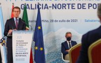 El presidente de la Xunta de Galicia, Alberto Núñez Feijóo, interviene en un acto (Foto: Xunta)