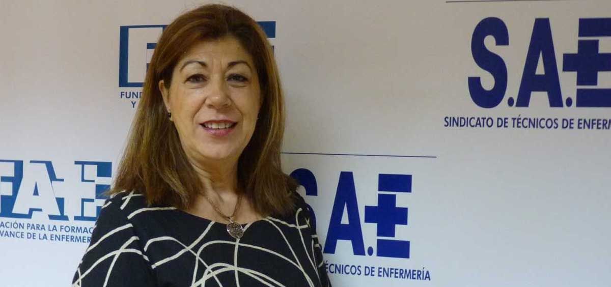 María Dolores Martínez, secretaria general del Sindicato de Técnicos en Cuidados de Enfermería (Foto. SAE)
