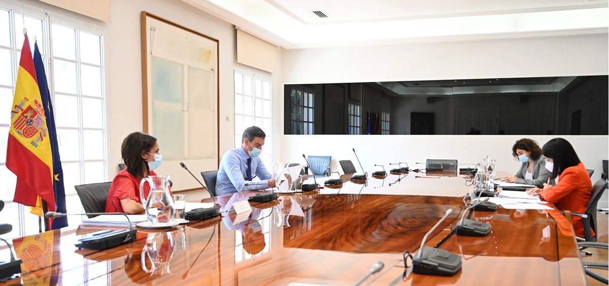 Reunión del Comité de Seguimiento del Coronavirus, presidida por el presidente del Gobierno, Pedro Sánchez (Foto: Moncloa)