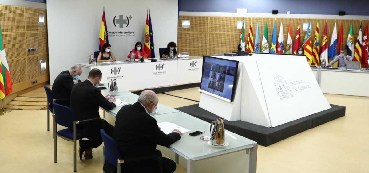 Carolina Darias, ministra de Sanidad, preside el Consejo Interterritorial (Foto. Ministerio de Sanidad)