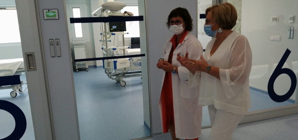 La Consejera de Sanidad de la Comunidad Valenciana, Ana Barceló, visita las obras de reforma del Hospital de Elda, Alicante. (Foto. Generalitat Valenciana)
