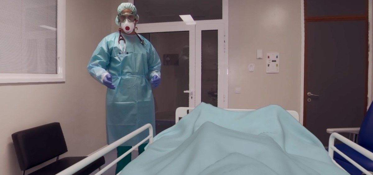 Experiencia Respira, un proyecto de realidad virtual para ponerse en la piel de un paciente con Covid 19. (Foto. Gobierno de Canarias)