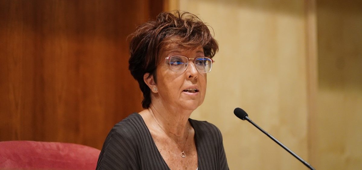 La directora general de salud pública, Elena Andradas, en la rueda de prensa del tres de septiembre de 2021. (Foto. Comunidad de Madrid)