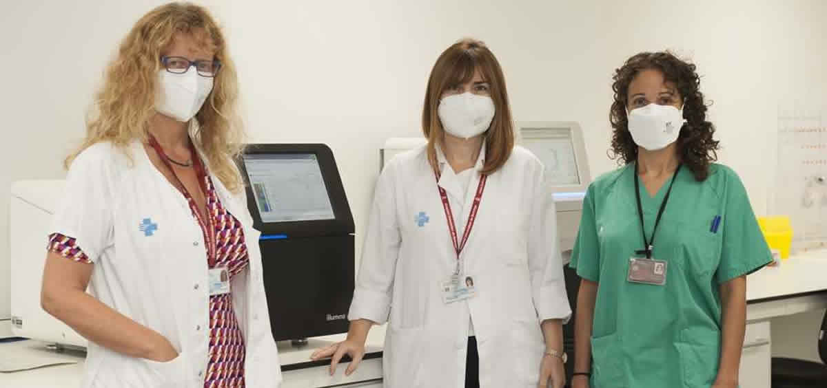 Tres de las profesionales autoras del estudio, de izquierda a derecha las Dras. María Molina, Lourdes Planas y Vanesa Vicens (Foto. Hospital de Bellvitge)