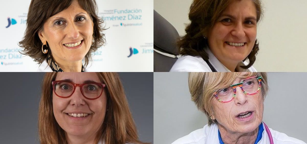 De izq. a dcha. y de arriba a abajo las doctoras Pilar Llamas, Carmen Martínez, Susana Rives y Dolores Caballero
