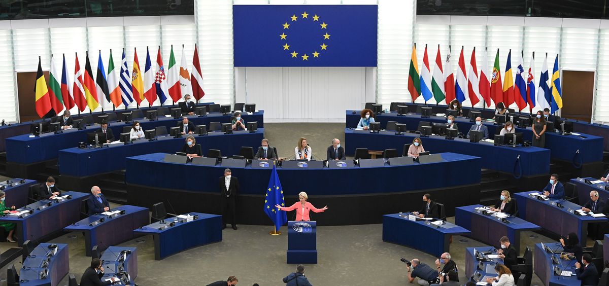 Ursula von der Leyen, presidenta de la Comisión Europea, durante el debate sobre el estado de la UE (Foto: CE - Servicio Audiovisual)