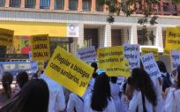 Manifestación de los BIR frente al Ministerio de Sanidad. Viernes 17 de septiembre de 2021. (Foto. Agustina Uhrig ConSalud.es)