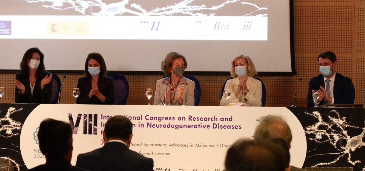 S.M. la Reina Doña Sofía inaugura el VIII Congreso de Investigación en Enfermedades Neurodegenerativas. (Foto. Fundación CIEN y CIBERNED)