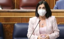 Carolina Darias, ministra de Sanidad, interviniendo en el Congreso de los Diputados (Foto: Congreso)