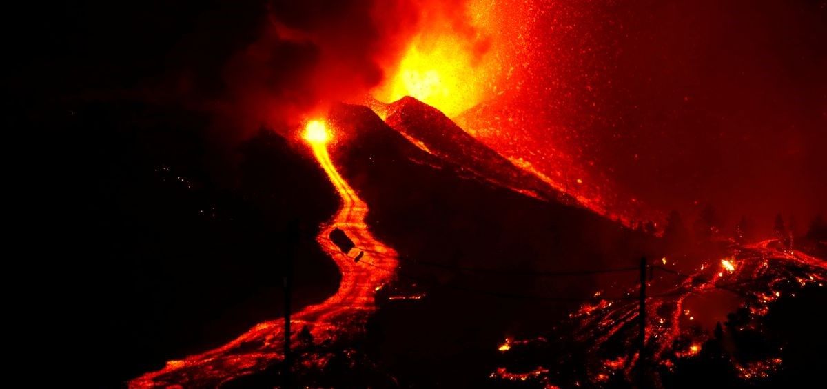 Erupción volcánica en La Palma. (Foto. Borja Suárez. Cabildo de La Palma)