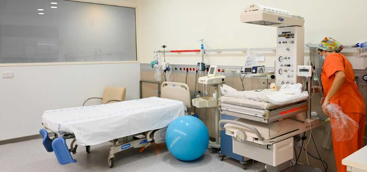 Durante la Covid 19 el parto vaginal supone una actividad de riesgo de contagio para los médicos (Foto. Hospital Gregorio Marañón)
