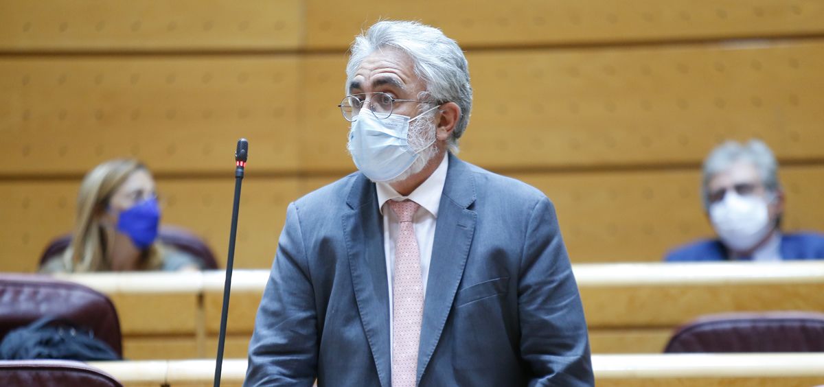 Eduardo Raboso, portavoz de Sanidad del PP interviniendo en el Senado (Foto. PP)