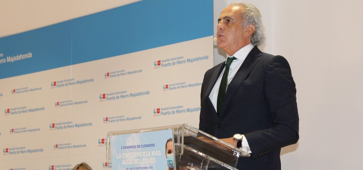El Consejero de Sanidad, Enrique Ruiz Escudero, en la inauguración del Congreso de Cuidados de Enfermería. (Foto. Comunidad de Madrid)