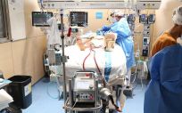 Paciente tratada con ECMO en el Hospital Vall d'Hebron (Foto. Hospital Vall d'Hebron / EP)