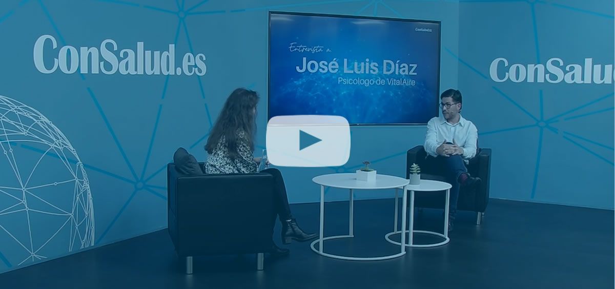 José Luis Díaz, psicólogo en Vitalaire y en el servicio de Neumología del Hospital Clínico de Valencia (Foto. ConSalud TV).