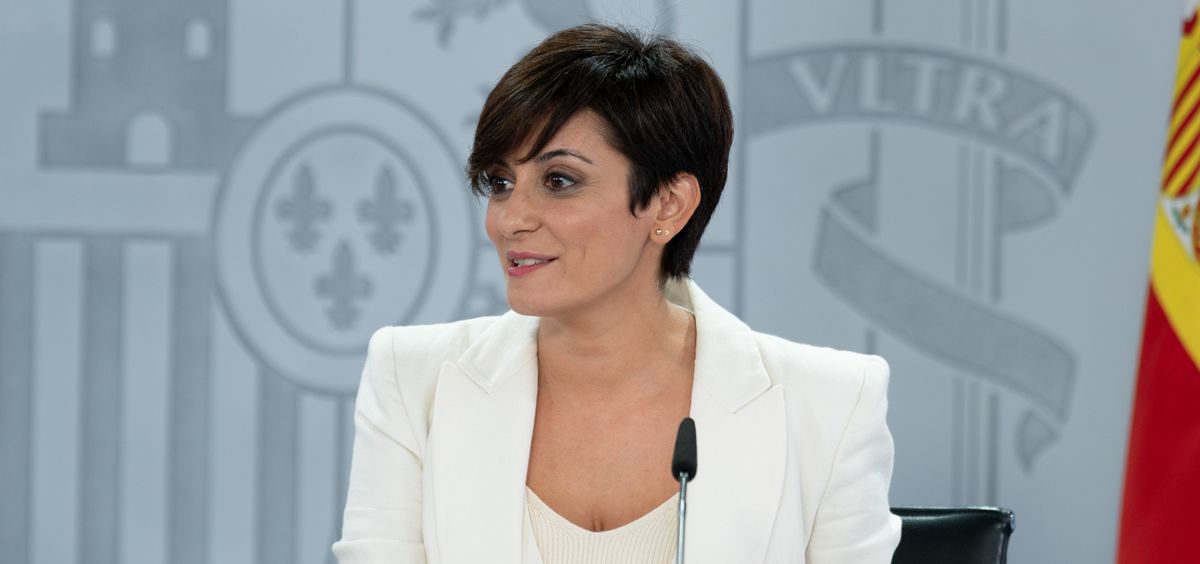Isabel Rodríguez, portavoz del Gobierno, tras el Consejo de Ministros (Foto: Pool Moncloa)