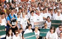 Manifestación de pacientes de salud mental de 2018 organizada por la Confederación de Salud Mental España (Foto, Salud Mental España)l 