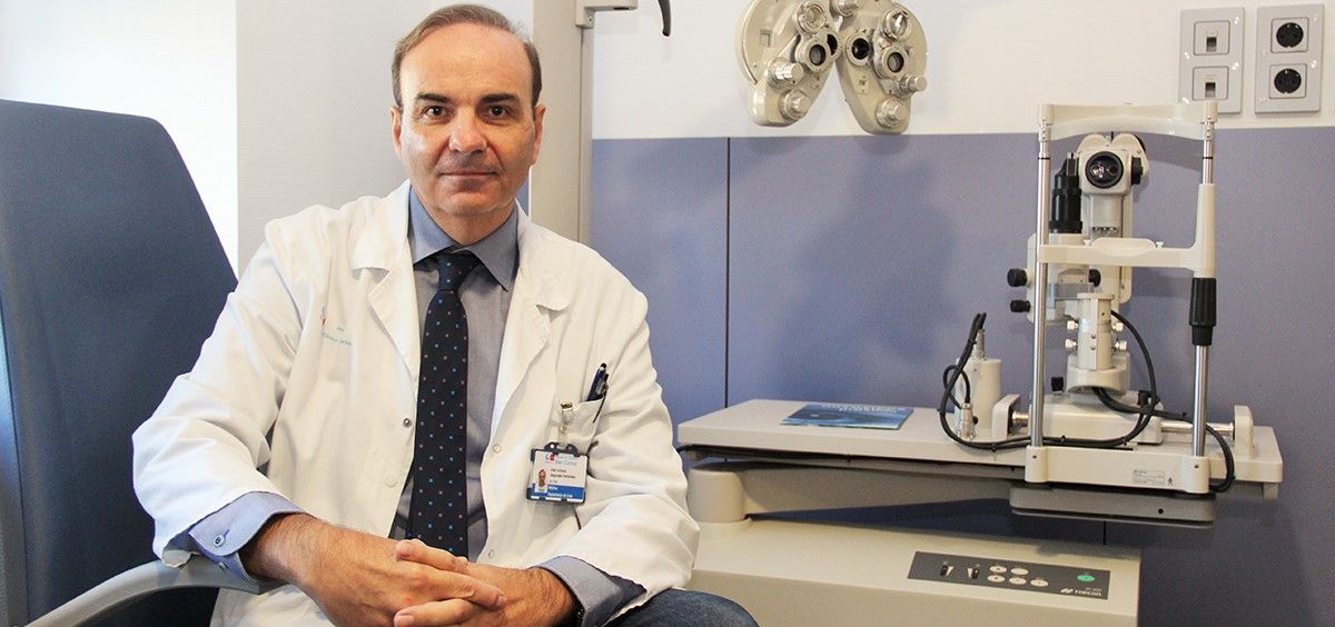 Dr. Gegúndez, oftalmólogo del Clínico San Carlos. (Foto. Hospital Clínico San Carlos)