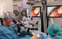 El sistema robotizado Kinevo 900 del Hospital La Luz permite una visualización híbrida digital a los cirujanos de Otorrinolaringología para los procedimientos quirúrgicos más exigentes (Foto: Hospital La Luz)