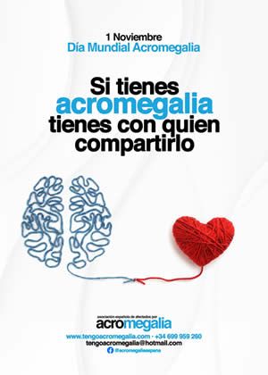 Cartel del Día Mundial de la Acromegalia (Foto. Asociación de acromegalia)