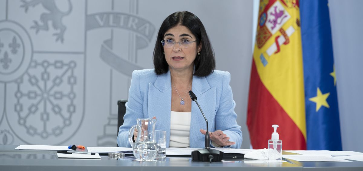 Carolina Darias, ministra de Sanidad, tras el Consejo de Ministros (Foto: Pool Moncloa / Borja Puig de la Bellacasa)