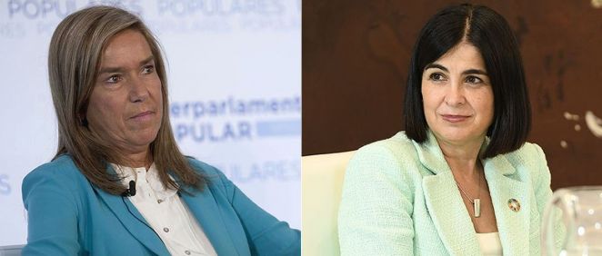 Ana Mato, exministra de Sanidad, y Carolina Darias, actual ministra (Foto: ConSalud.es)