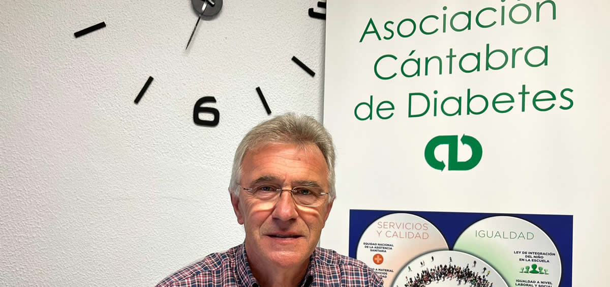 Aureliano Ruíz, presidente de la Asociación Cántabra de Diabetes (Foto FEDE)
