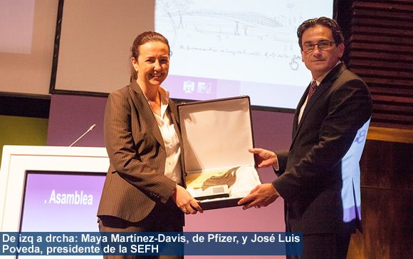 La Sociedad Española de Farmacia Hospitalaria premia a Pfizer