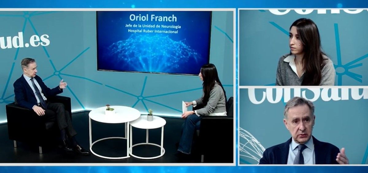 Entrevista al Dr. Oriol Franch, jefe de la Unidad de Neurología del Hospital Ruber Internacional . (Foto. ConSalud TV)