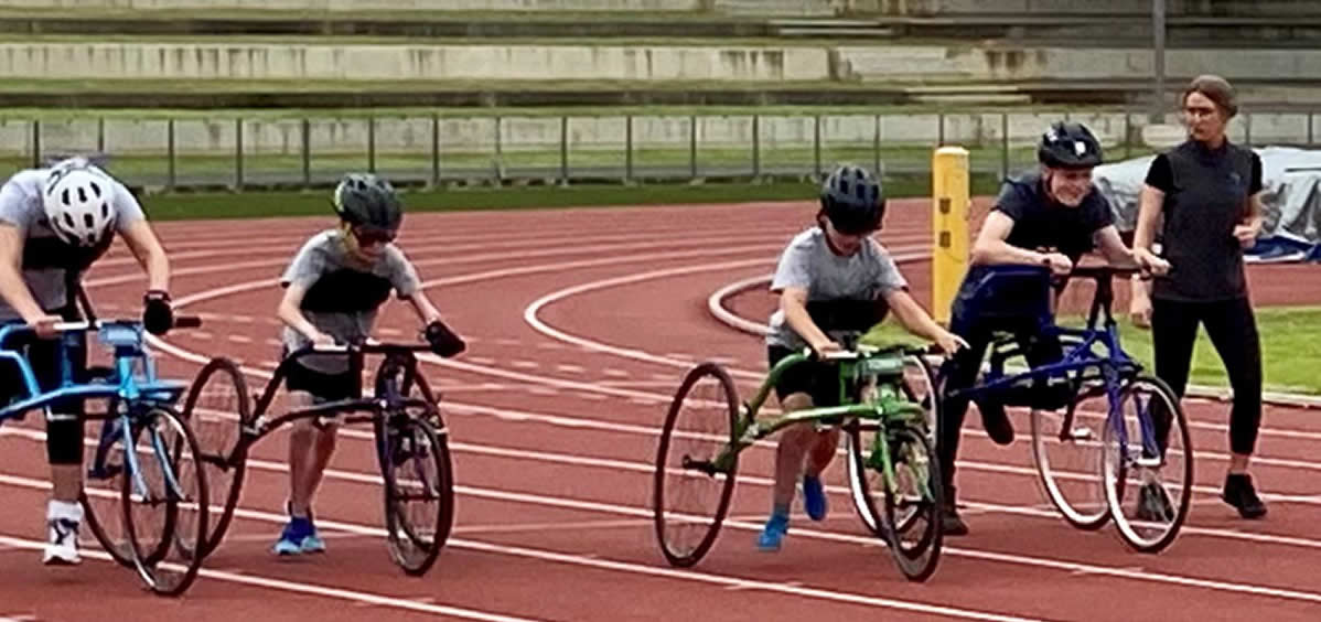 El RaceRunning es un deporte con un alto beneficio para los niños con parálisis cerebral (Foto.UniSA) 