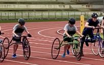 El RaceRunning es un deporte con un alto beneficio para los niños con parálisis cerebral (Foto.UniSA) 