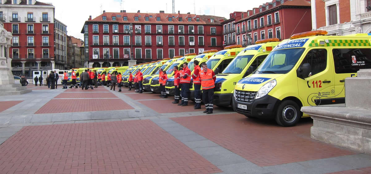 Ambulancias de transporte sanitario (Foto. Europa Press)