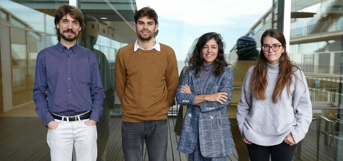 De izquierda a derecha Marc Güell, Dimitrije Ivančić, Avencia Sánchez-Mejías y Maria Pallarés (Foto: UPF)
