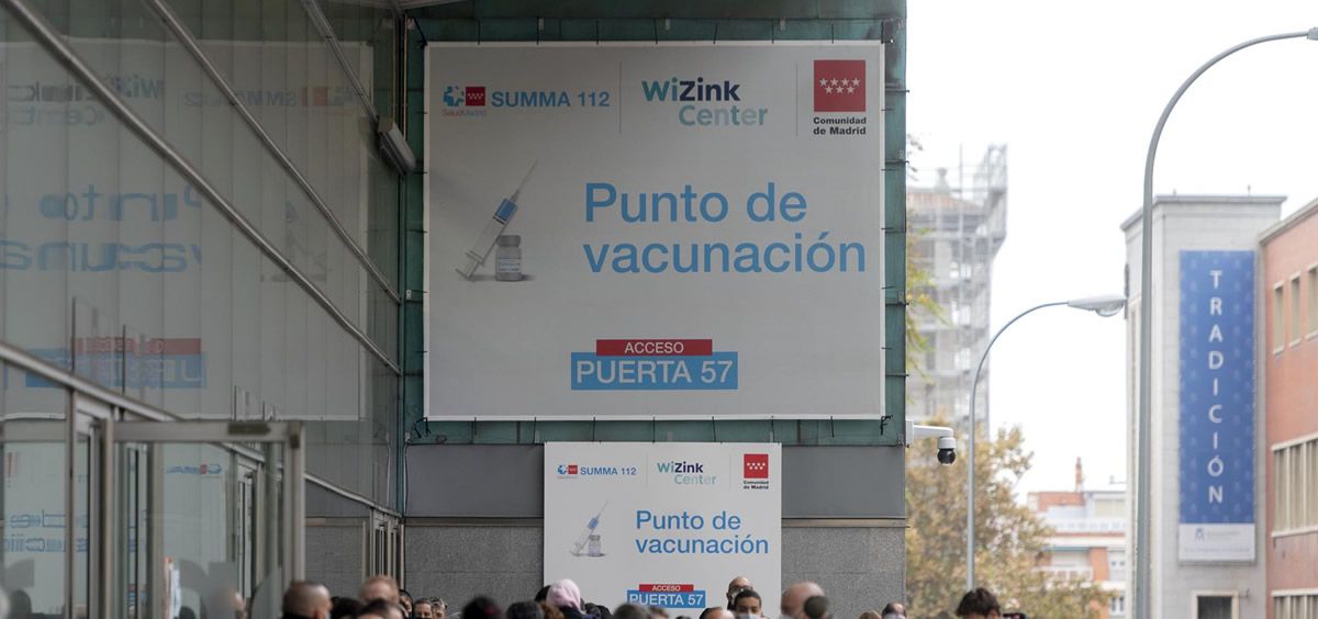 Punto de Vacunación en el Wizink Center (Foto. Europa Press)