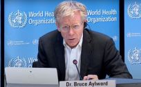 Dr. Bruce Aylward, asesor sénior de la OMS en rueda de prensa desde Ginebra (Suiza), a 12 de enero de 2022. (Foto. OMS)