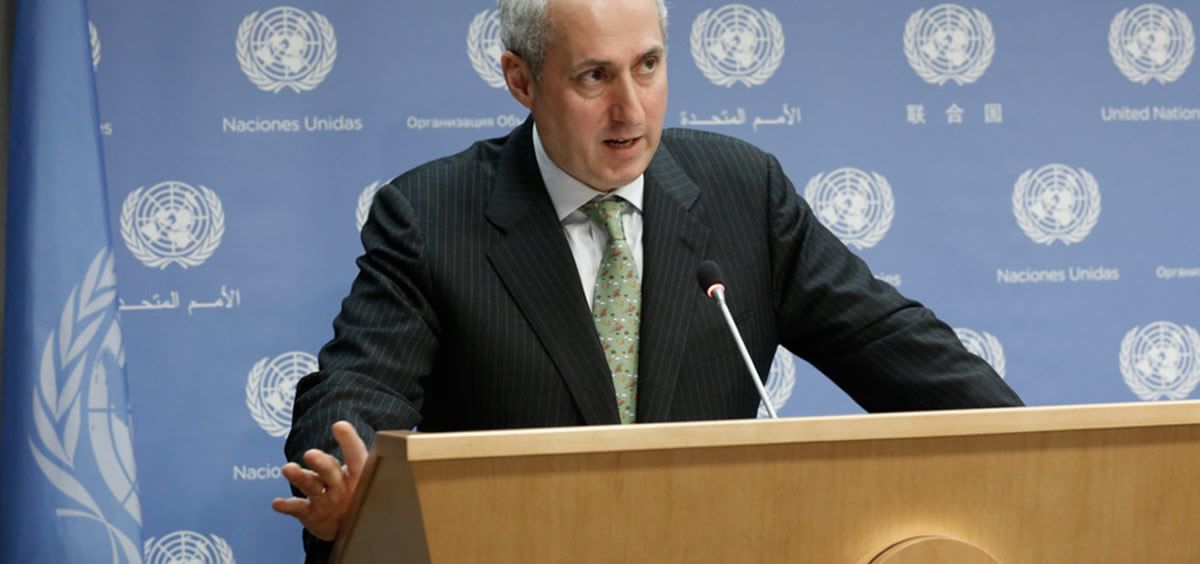 Stephane Dujarric, portavoz del secretario general de la ONU (Foto. ONU/Evan Schneider)