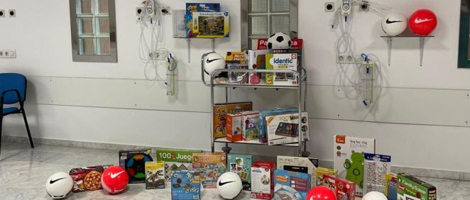 Nuevos juguetes en el Hospital de Candelaria