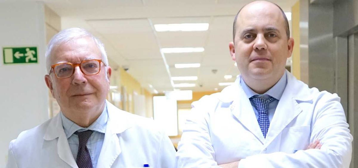 Los doctores Sanitago Zubicoa y Pablo Gallo (Foto. Hospital Ruber Internacional)